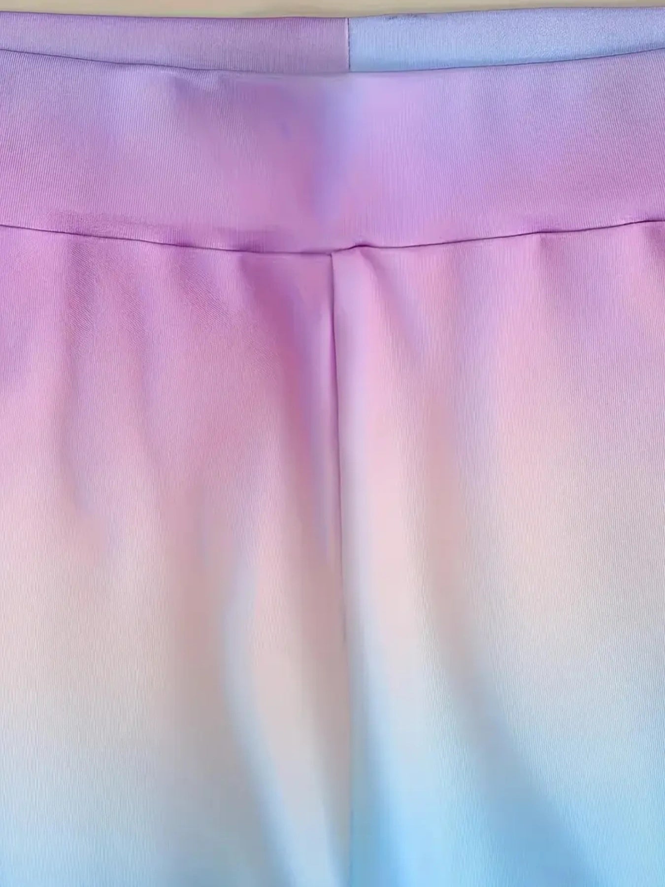 2025 Gradient Color Elegant Suit Jacket Set, Women's Suit Pants Set, Double Breasted Flip Leader Suit Jacket And Pants Clothing, Fashionable Women's Clothing