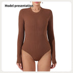 Women's Fashion Simple Solid Color Bodysuit