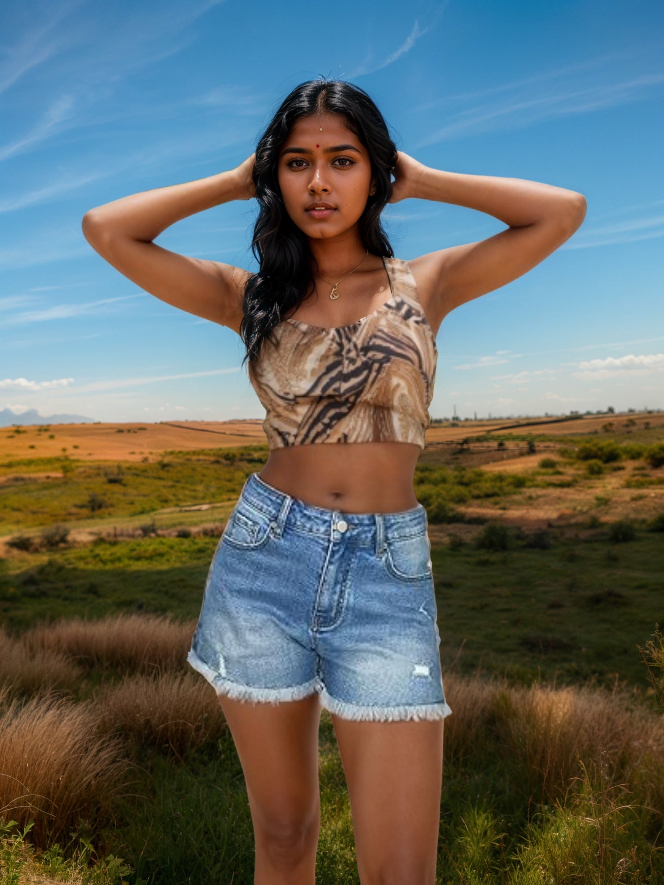 Women's Fashion Stretch Denim Shorts, Raw Edge Slit Design, Stretch Ripped Denim Shorts, Women's Denim Clothing