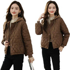 Casual Slimming Short Hooded Warm Jacket