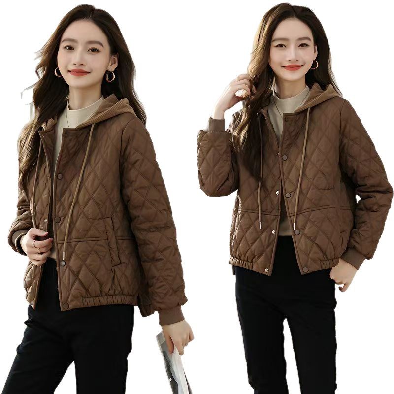 Casual Slimming Short Hooded Warm Jacket