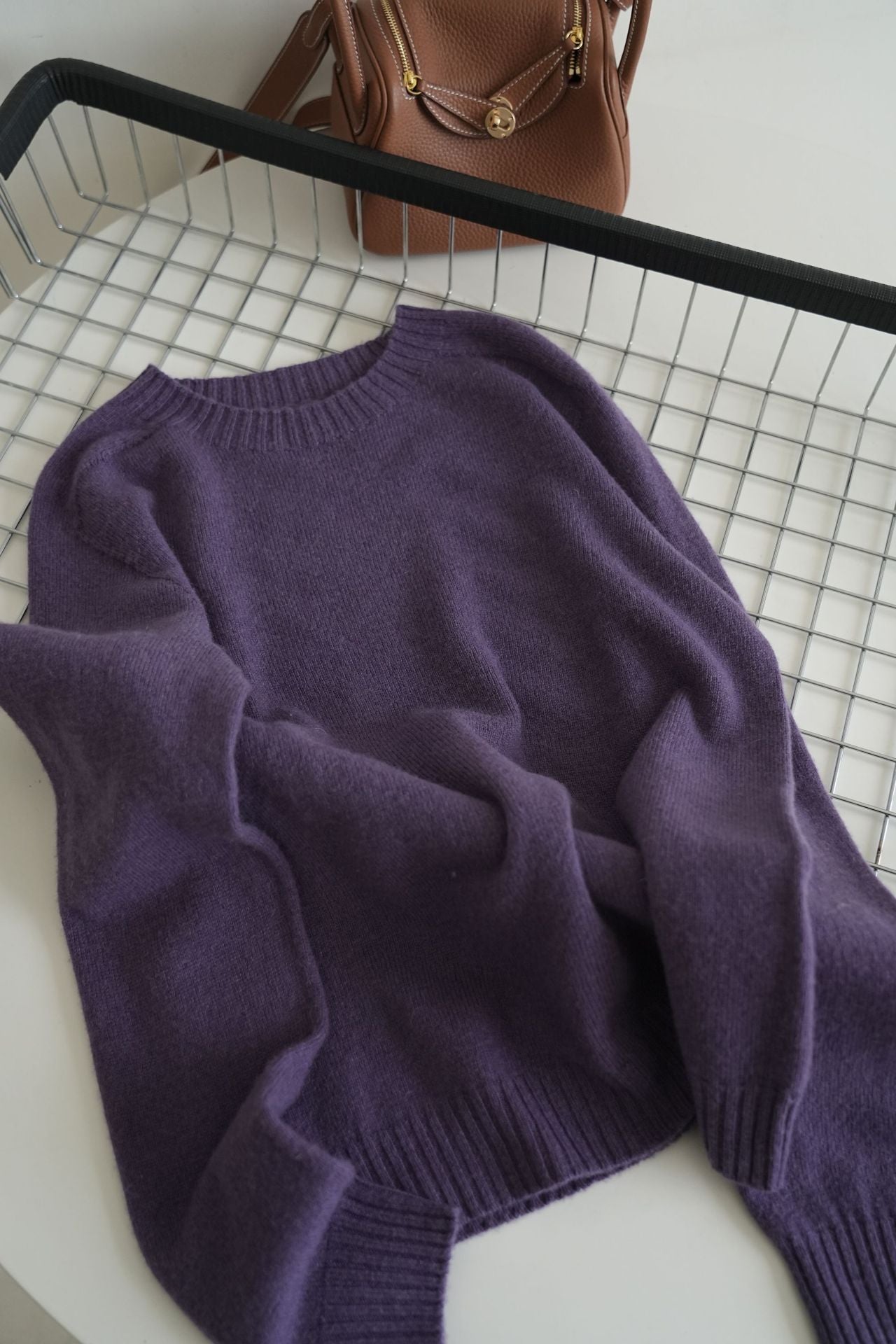 Pure Wool Soft Glutinous Thick Loose-fitting Pullover Base Sweater
