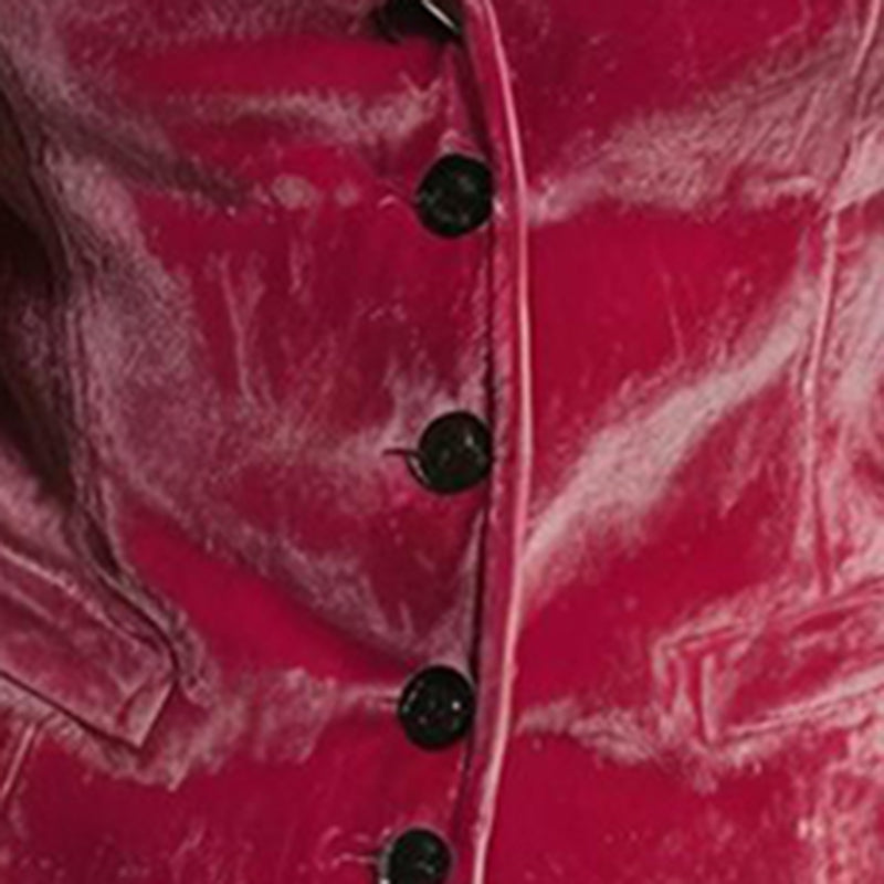 Women's Bohemian Vintage Sleeveless Vest Solid Color Western V-Neck Button Down Waistcoat For Spring Summer Layering