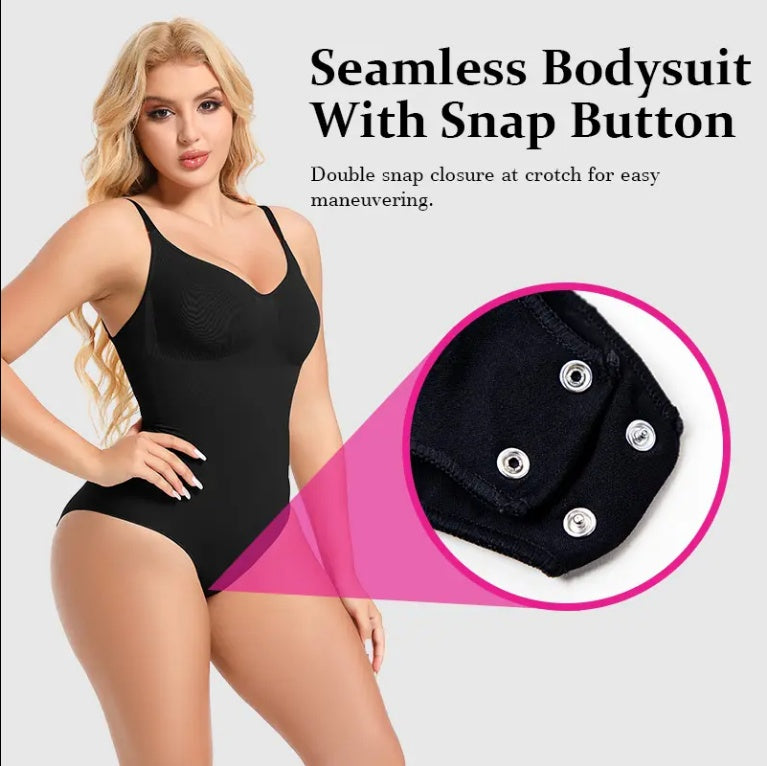 SEAMLESS One Piece Bodyshaper Ladies Shapewear Swimsuit Solid Color Stretch Full Bust Nylon Spandex Bodyshaper For Woman