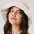 Unisex Summer Folding Outdoor Sun Protection Comfortable Cotton Wide Brim Bucket Hat