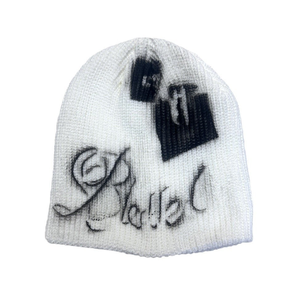 Street Style Letters Pile Heap Cap Beanie Hat Female Autumn And Winter Street