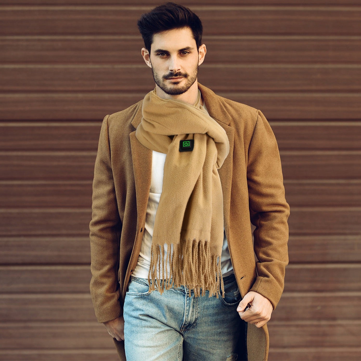 1Pc Electric Heated Winter Scarf USB Heating Neck Wrap Unisex Heated Neck Shawl Soft Warm Scarves 3 Heating Modes For Outdoor Cycling Skiing Skating