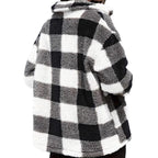Women's Plaid Plush Long-sleeved Winter Fashion Casual Jacket