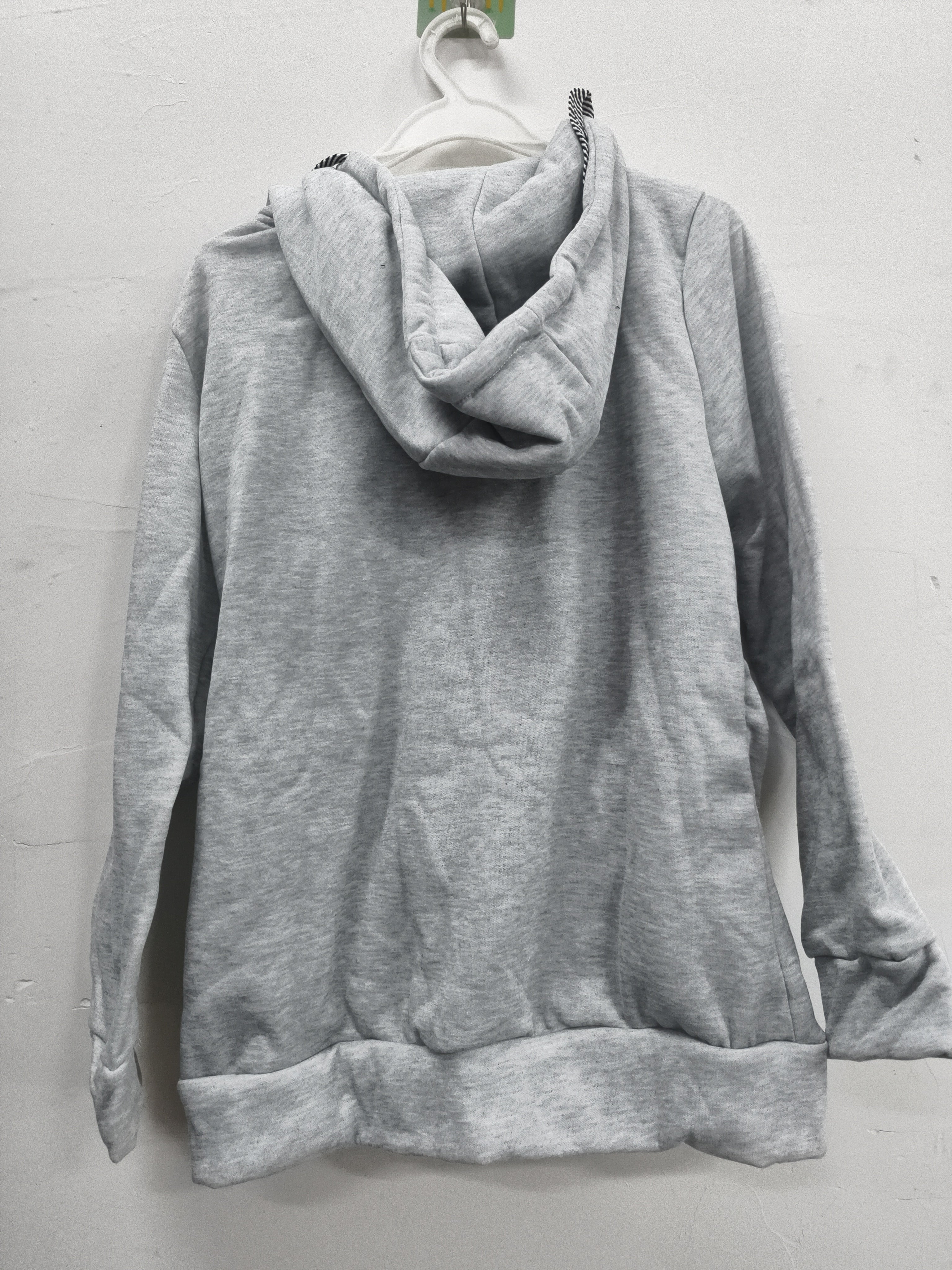 Stitched Drawstring Hooded Slim Fashion Jacket