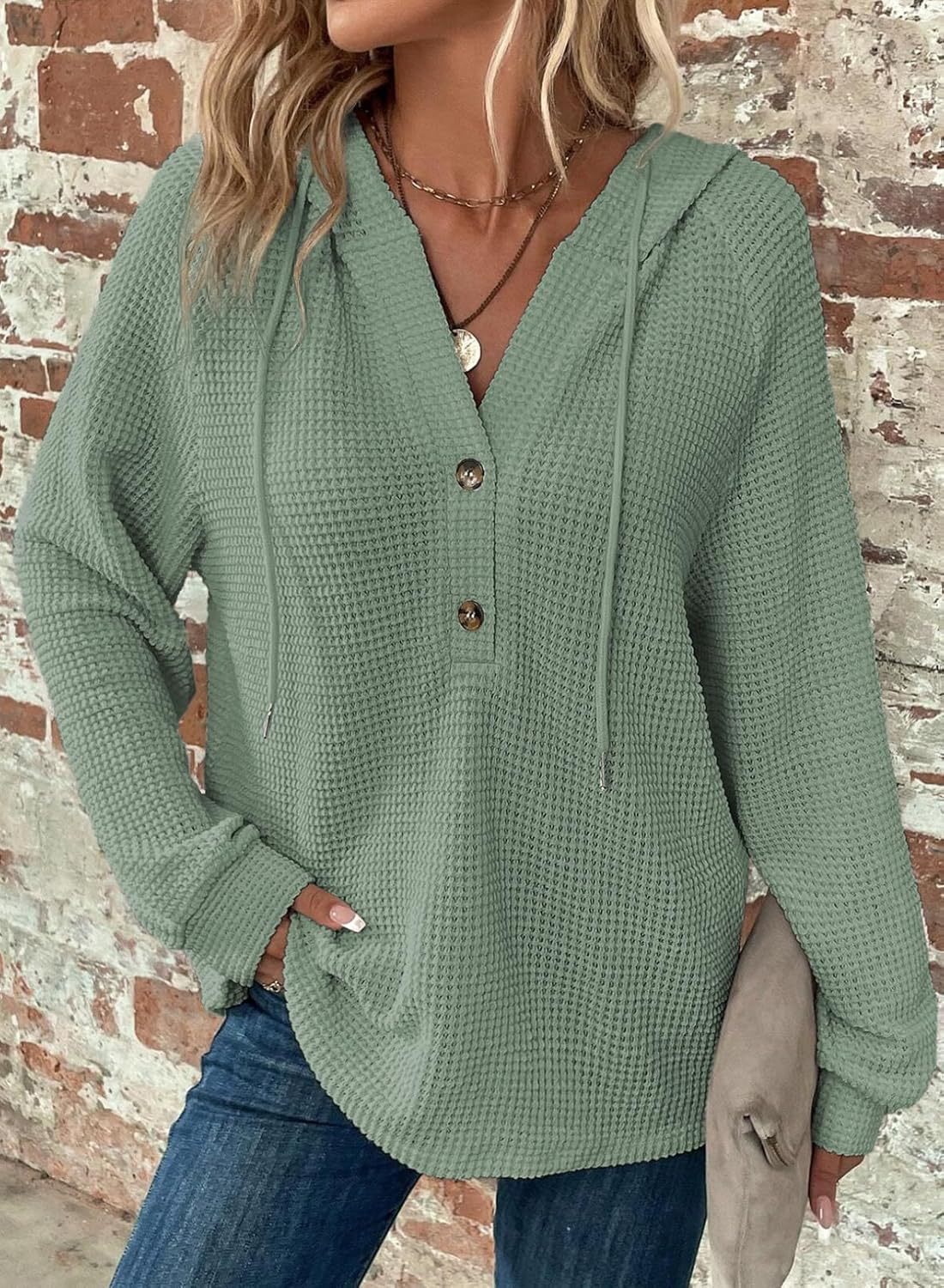 V-neck Long Sleeve Pullover Leisure Sports Sweater