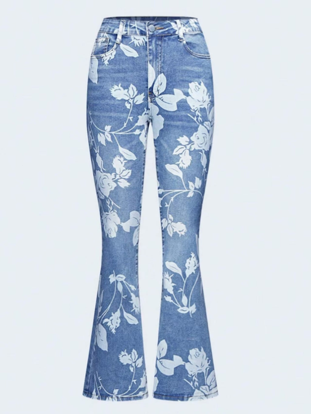 2025 New Women's AutumnWinter Printed Denim Pants, Women's Denim Pants, Essential Jeans For AutumnWinter, Warm Jeans, Women's Four Seasons Jeans, Printed Jeans