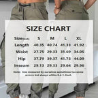 Women's High-Waisted Cargo Pants - Non-See-Through Work Pants With Drawstring Waist Multi-Pocket Slim Tapered Leg For Office