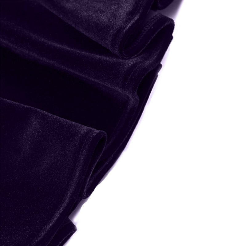 Women's Sexy Solid Color Velvet V-Neck Top, Sequin Detail Long Sleeve Blouse For Layering And Holiday Wear