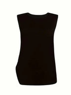 2025 New Elegant Women's Solid Color Two-piece Set, Round Neck Top And Wide Leg Pants, Casual Women's Clothing For Spring, Summer, Autumn And Winter