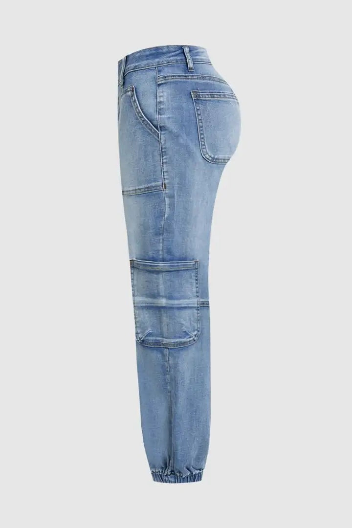 Women's High-Waist Lace-Up Jeans, Wide-Leg Full-Length Jeans With A Sexy Corset-Style Side Lacing, Statement Denim For Parties And Festivals Forbidden Platform - Temu
