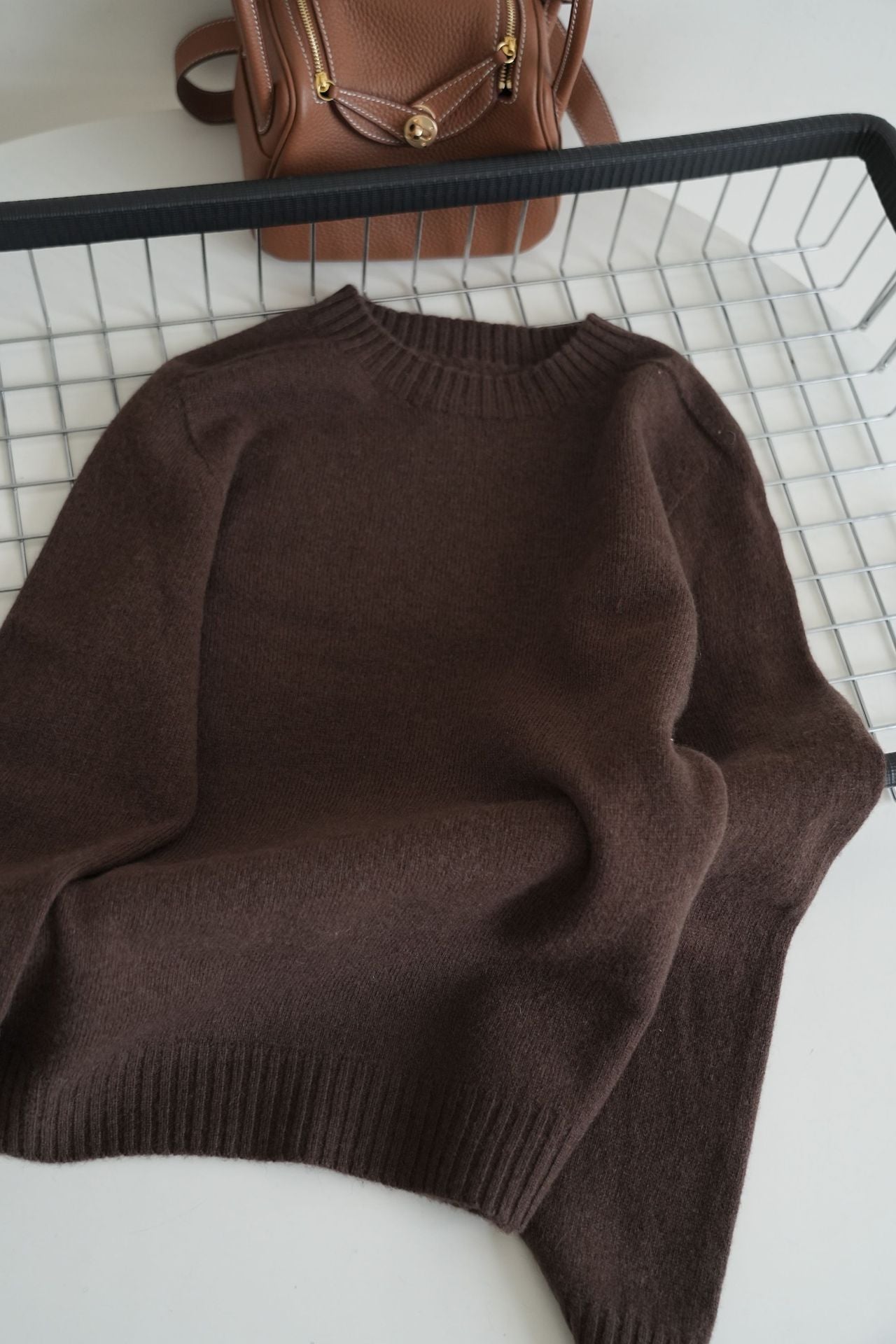 Pure Wool Soft Glutinous Thick Loose-fitting Pullover Base Sweater