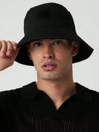 Unisex Summer Folding Outdoor Sun Protection Comfortable Cotton Wide Brim Bucket Hat