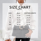 Women's Ruffled Collared Blouse, Long Sleeve Dressy Casual Shirt, Fall Business Casual Work Tops