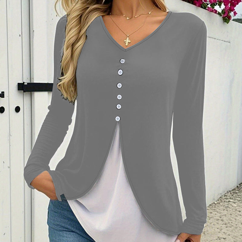 Women's Long Sleeve Tunic Tops Casual T-Shirt Fall Work Fashion 2025, Everyday Basic Wear
