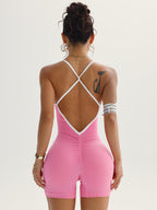 Sports Yoga Jumpsuit Sleeveless Quick-drying Thread Tight Fit Fitness One-piece Yoga Suit