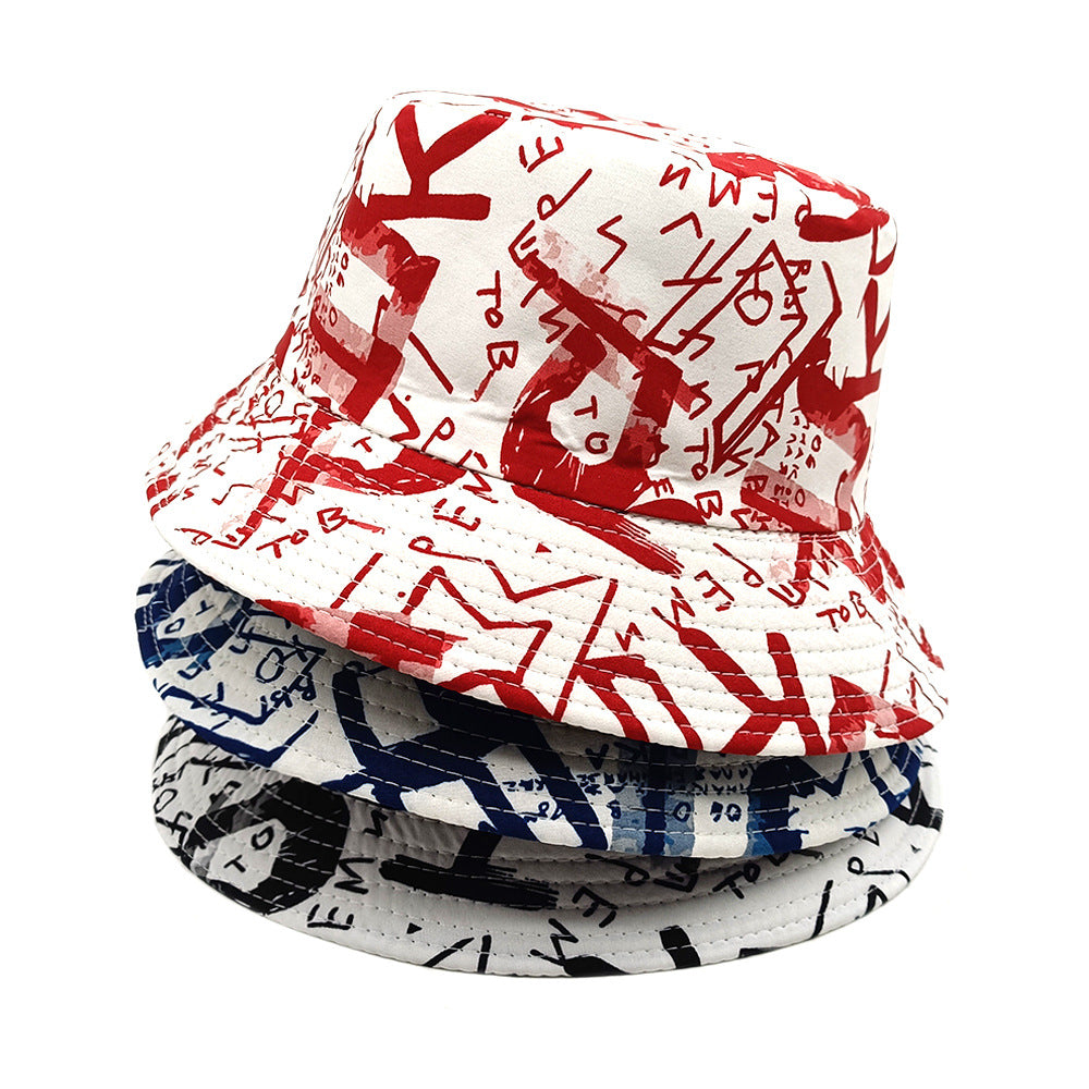 Hat Letter Graffiti Fisherman