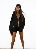 2025 New Women's Jacket, Zipper Closure, Hooded Collar, Essential Women's Coat For Autumn And Winter