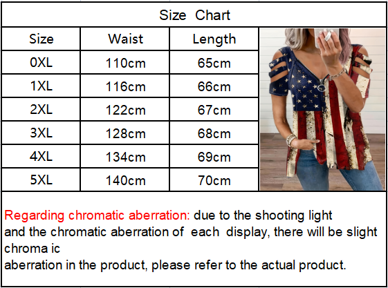 Self-pick-up Women'S Plus Zip Up Flag Print Short Sleeve T-Shirt Only Self-pickup Is Supported