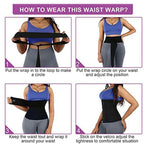 Snatch Me Up Bandage Sweat Wrap Lumbar Waist Support Belt Adjustable Masquerade