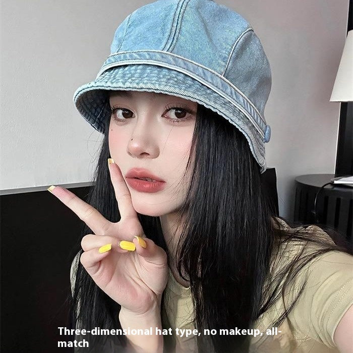 Jean Fisherman Hat Women's Short Brim Beret Bucket Hat