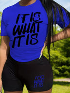 2025 Large New Women's Short Sleeved And Shorts Jogging Set, Casual Two-piece Set, Sportswear