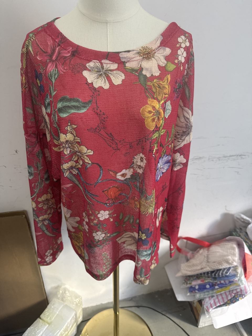 Women's Graphic Print Long Sleeve Blouse, Crew Neck Fall Fashion Tunic Top, Casual Dressy Work Shirt