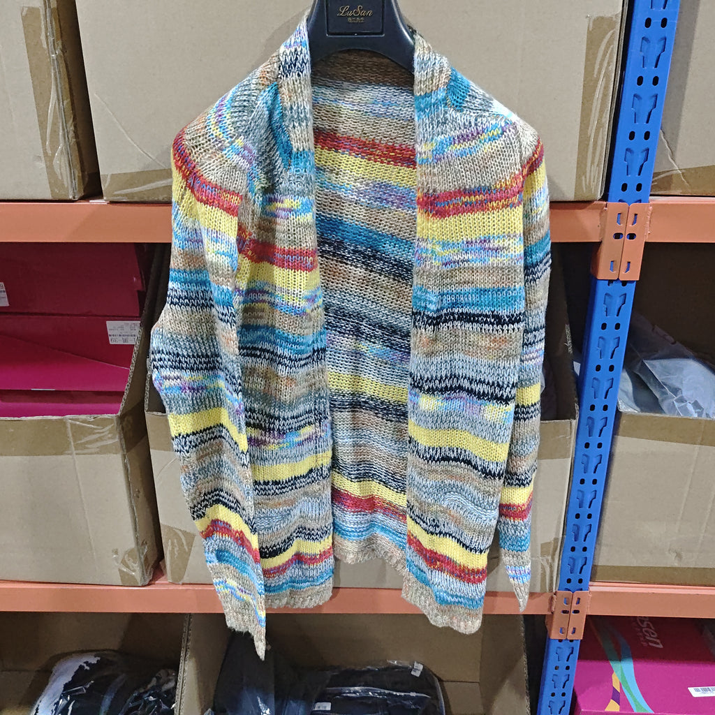 Faux Sweater-Effect Cardigan Jacket