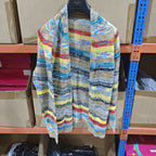 Faux Sweater-Effect Cardigan Jacket