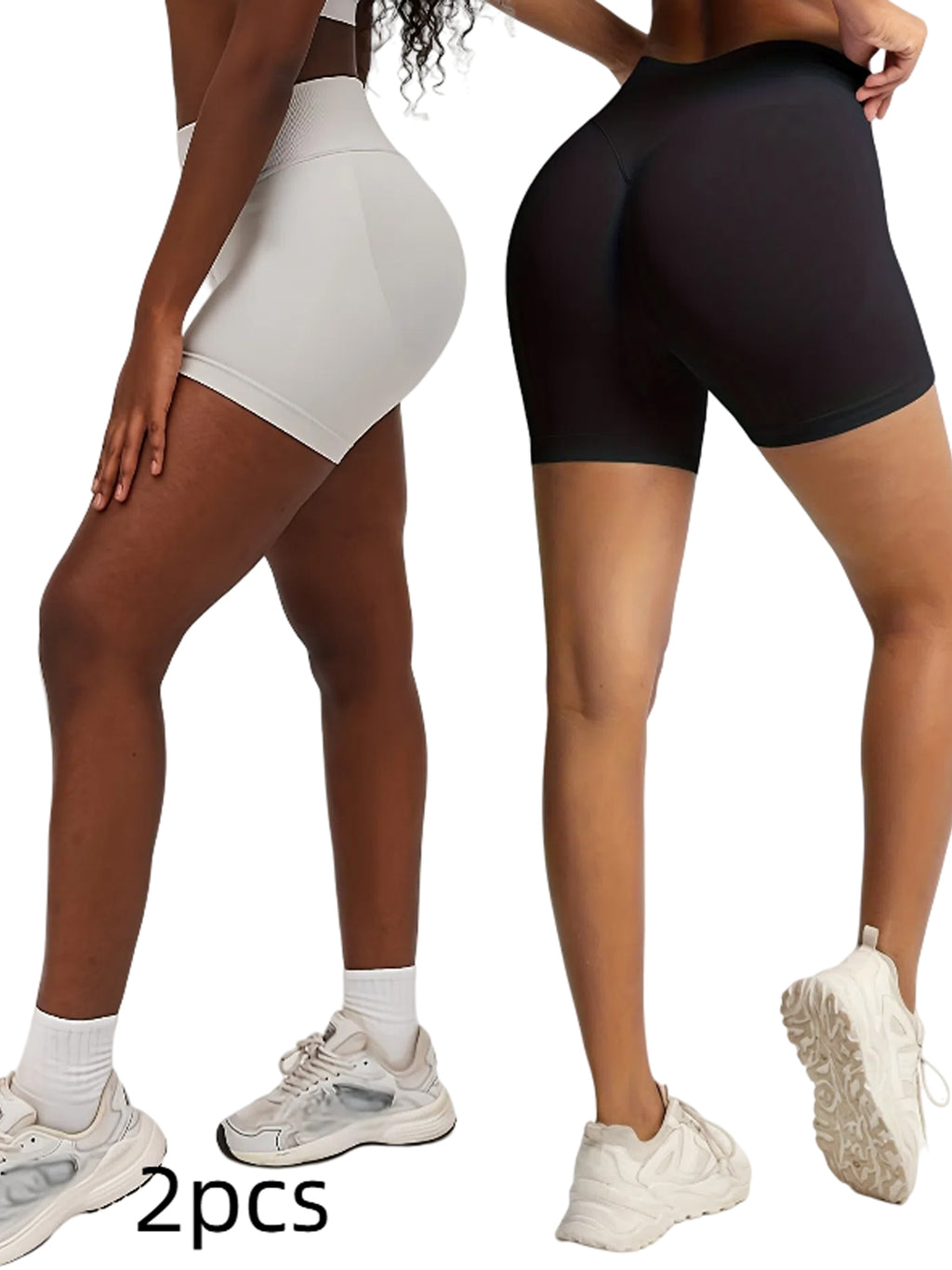 2pcks-Cooling Yoga Shorts Breathable & Anti-Bacterial