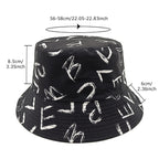 Love Letter Pattern Digital Printing Bucket Hat