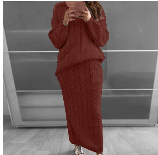 Fashion twist sweater set