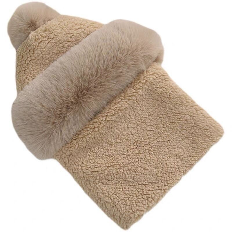 Hat Ear Protection And Wind Protection Outdoor Female Single-layer Fleece-lined