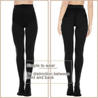 2pack 80d Opaque Black Tights For Women